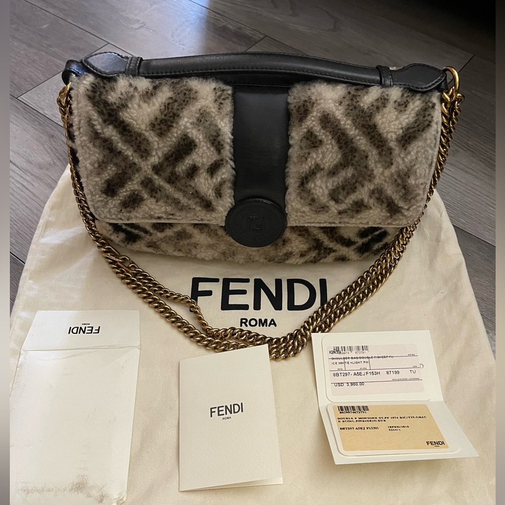 Fendi shoulder bag double side